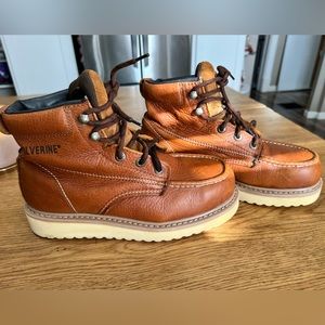 MEN'S WOLVERINE MOC-TOE STEEL-TOE EH 6" WORK BOOT SIZE 8